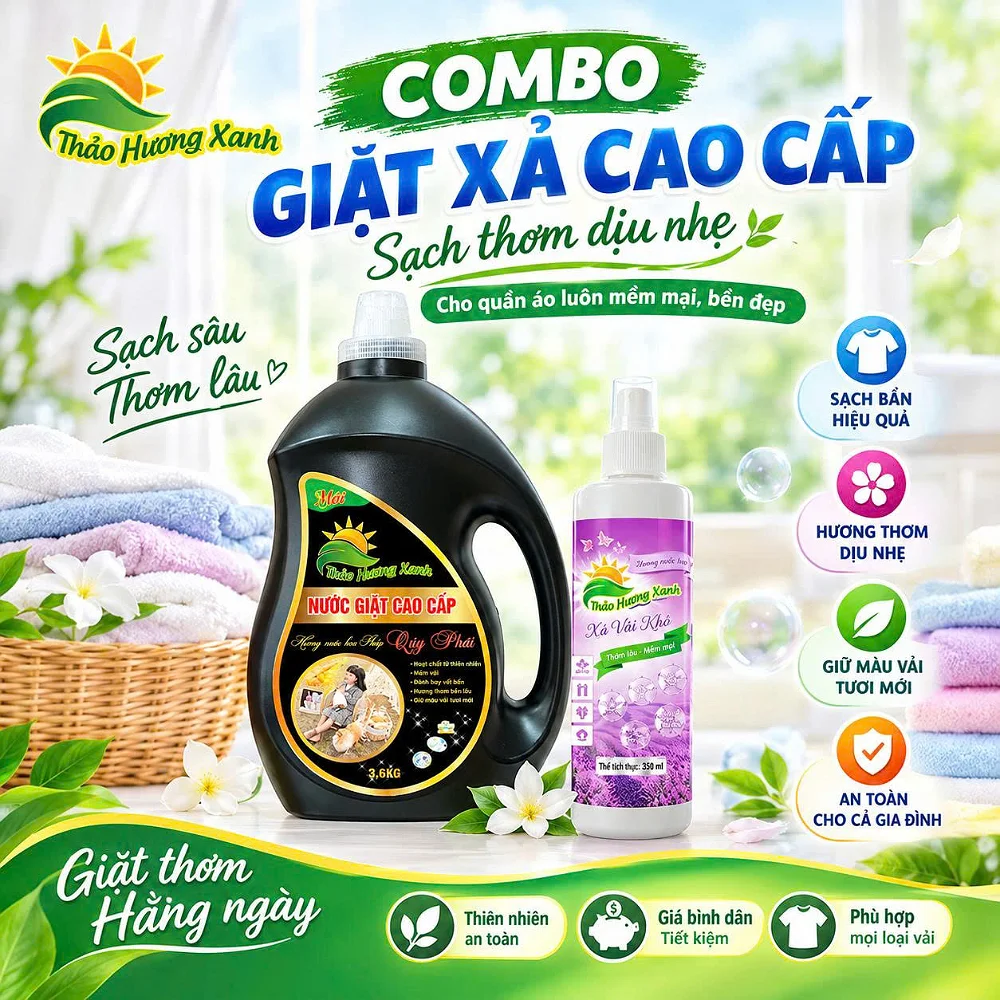 COMBO GIẶT XẢ CAO CẤP - Ảnh 2